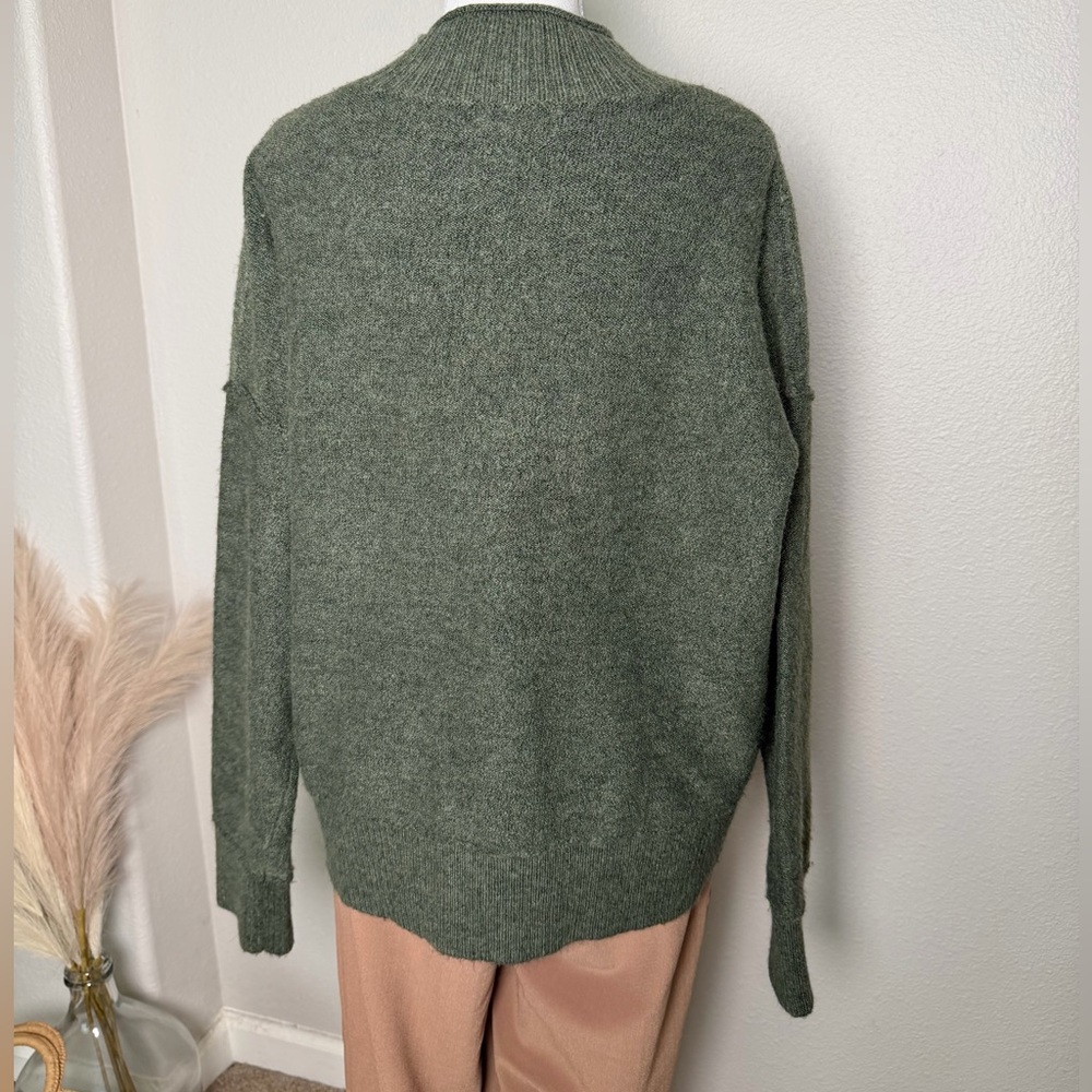 Universal Thread - Cozy Olive Green Oversized Knit Sweater - Picture 6 of 9